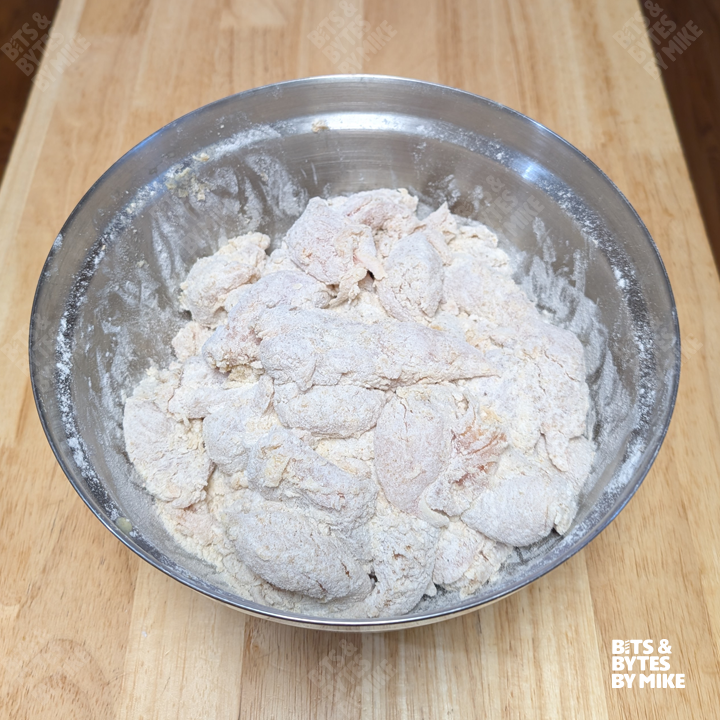 Photo of chicken wings coated in flour